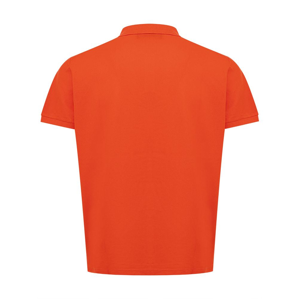 Orange Cotton Polo Shirt