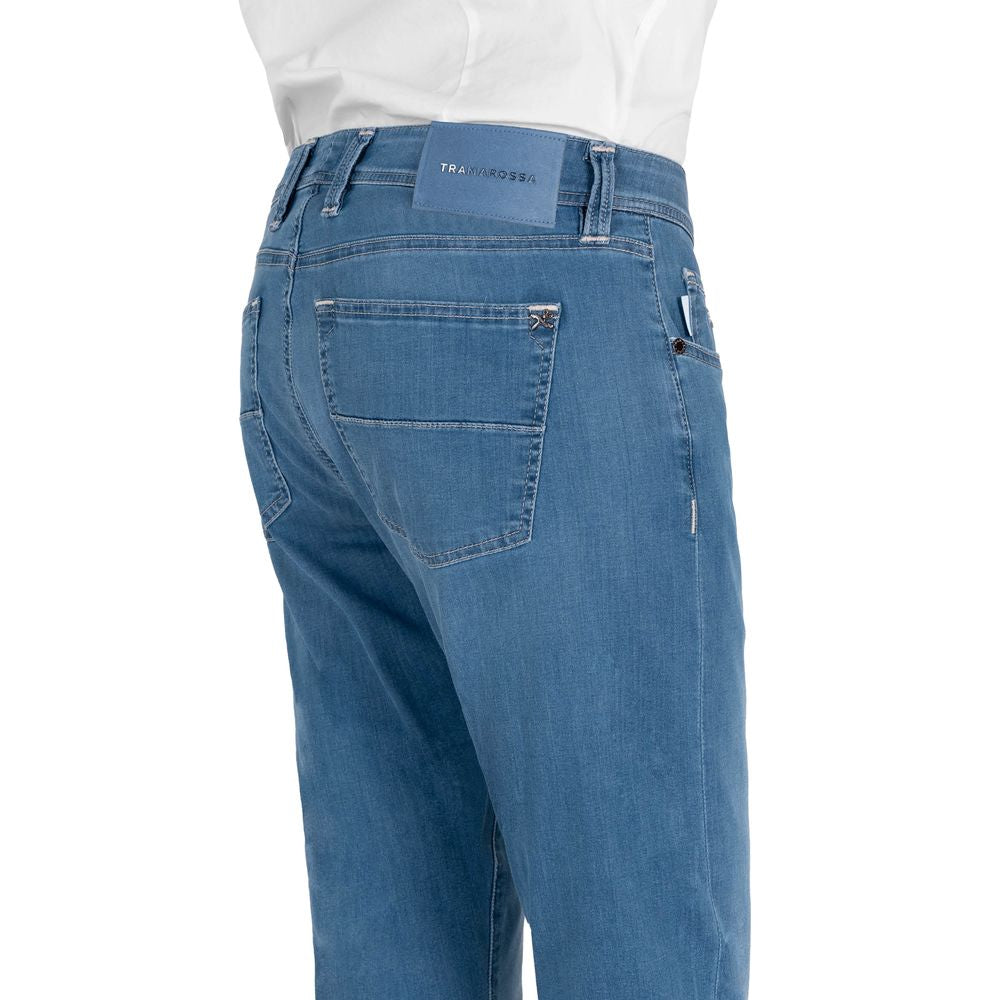 Light Blue Cotton Jeans & Pant