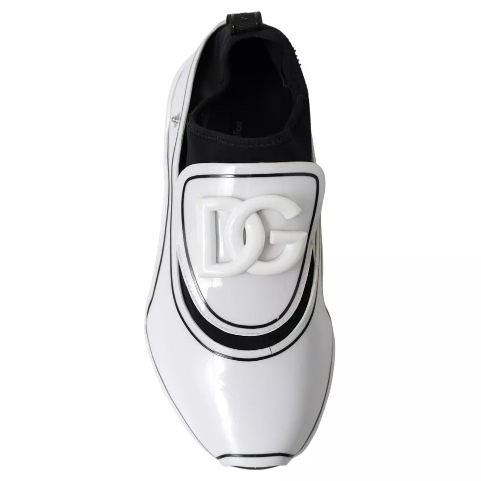 White Black Logo Plaque Daymaster Sneakers Shoes