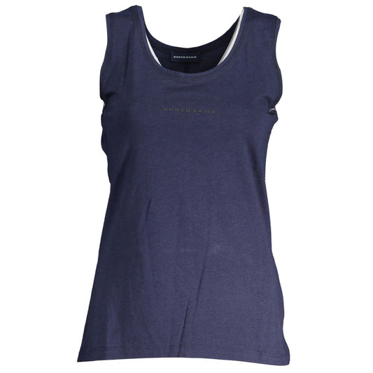 Blue Viscose Women Top