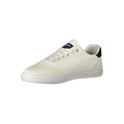 White Polyester Sneaker