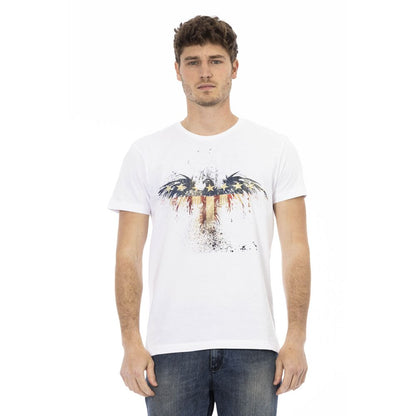 White Cotton Men T-Shirt