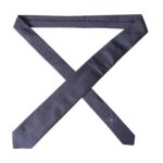 Navy Blue Silk Patterned Adjustable Men Tie