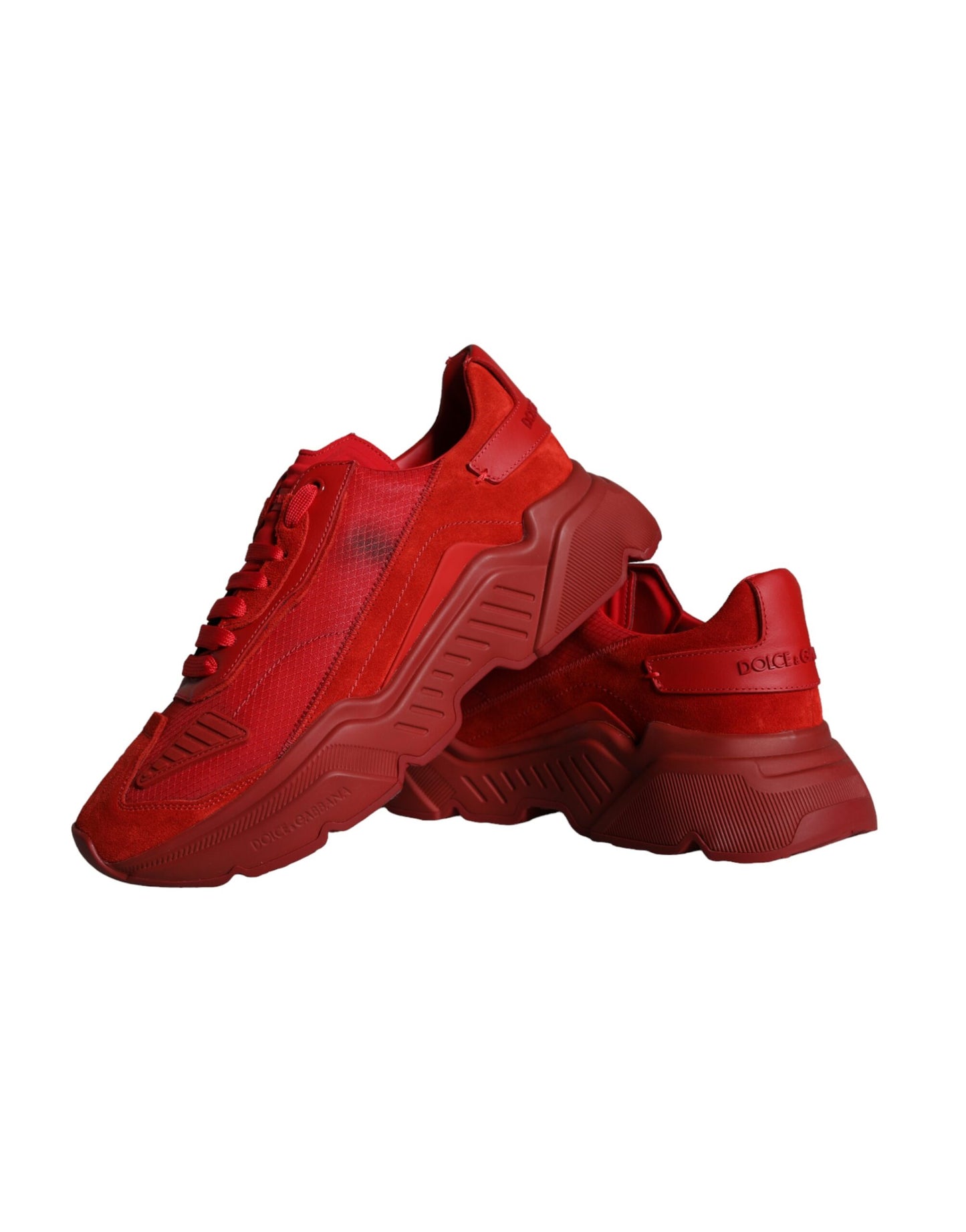 Red Leather Daymaster Low Top Sneakers Shoes