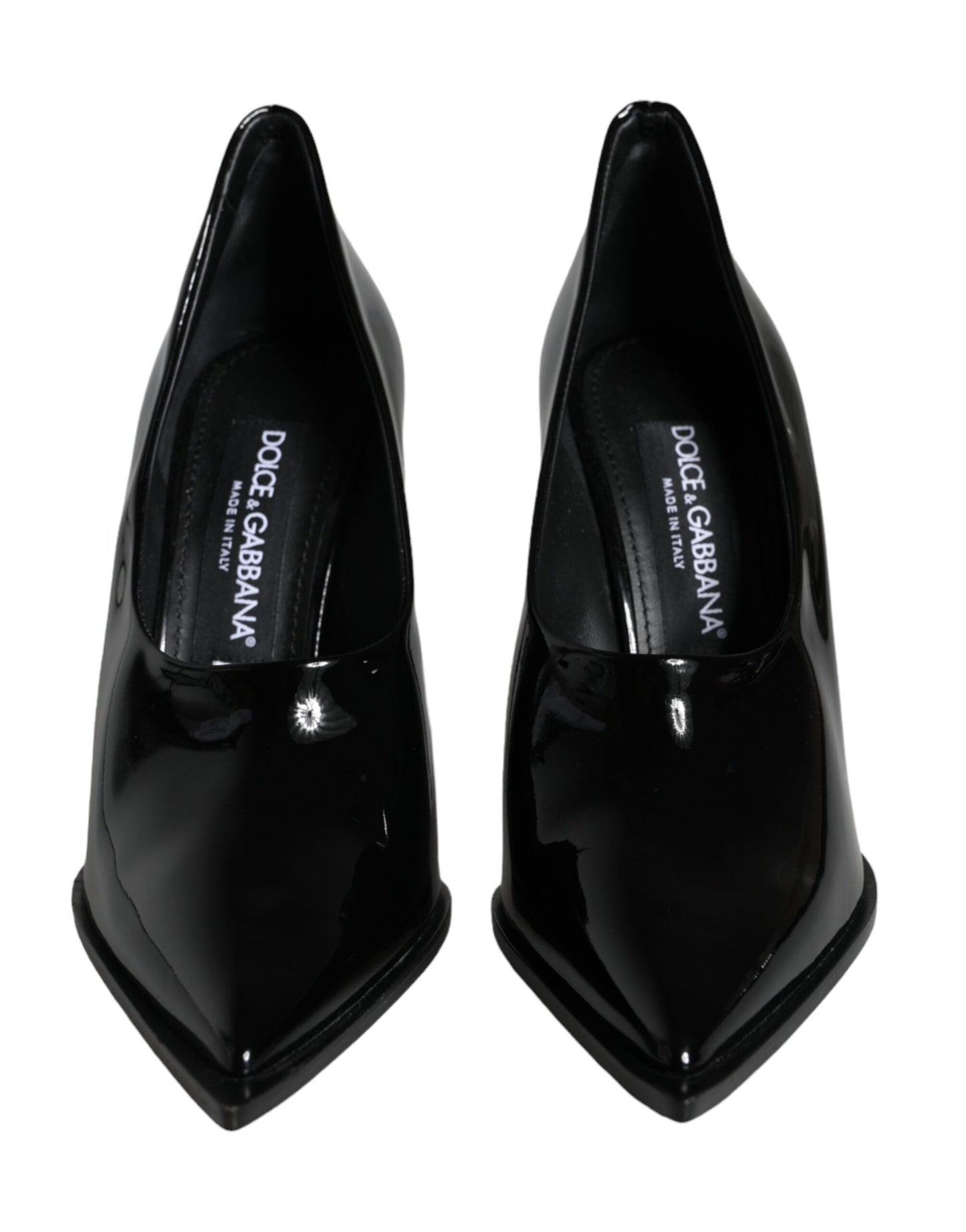 Black Patent Leather High Heels Pumps Shoes