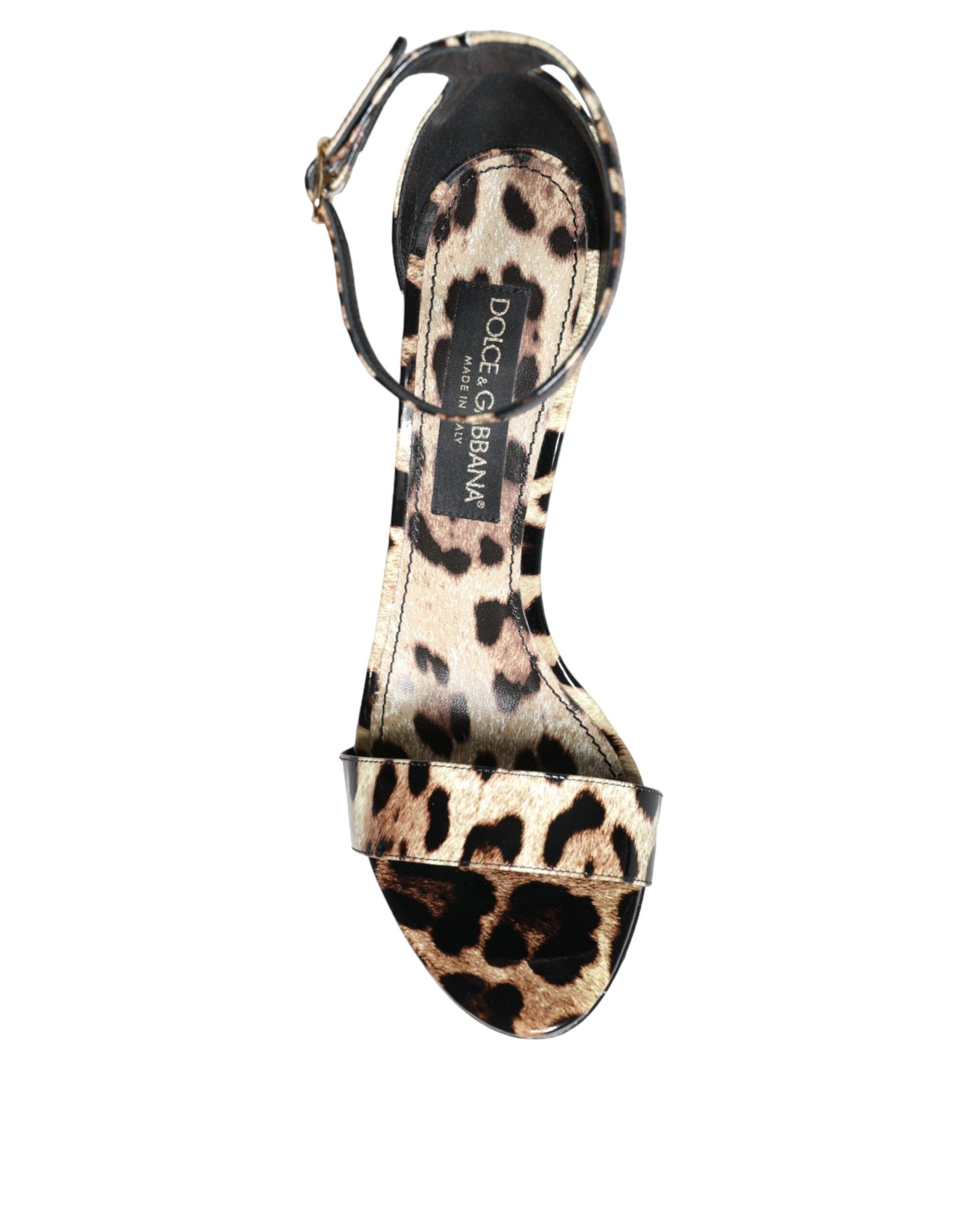 Brown Leopard KEIRA Ankle Strap Sandals Shoes