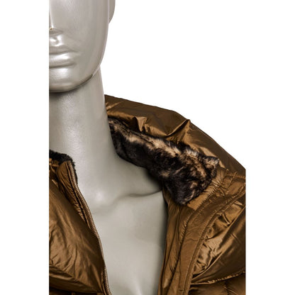 Brown Polyester Women Jacket