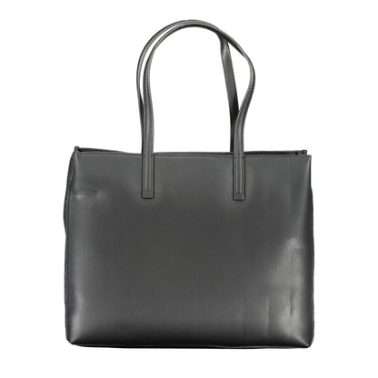 Black Polyester Handbag