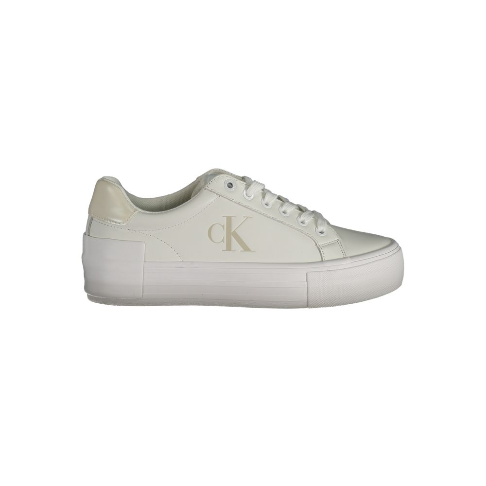 White Leather Women Sneaker