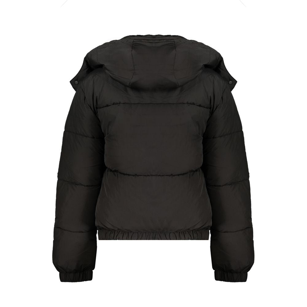 Black Polyester Women Jacket