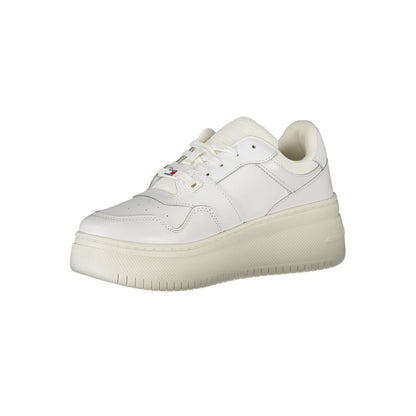 White Leather Women Sneaker