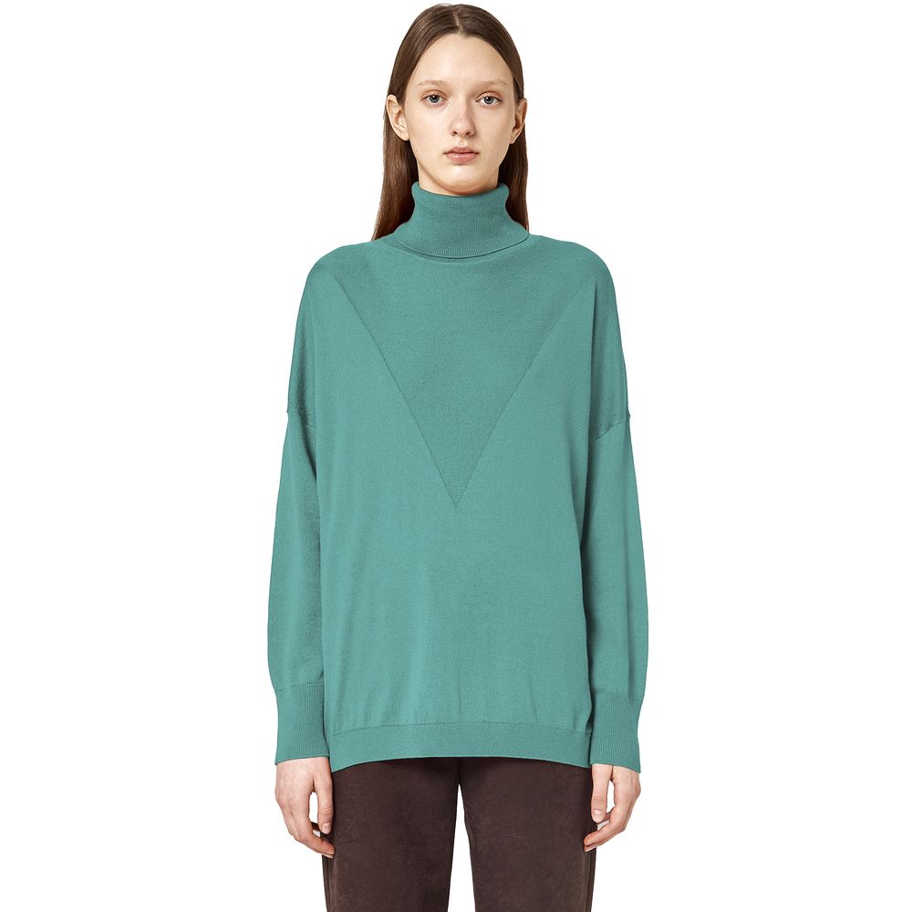 Green Silk Sweater