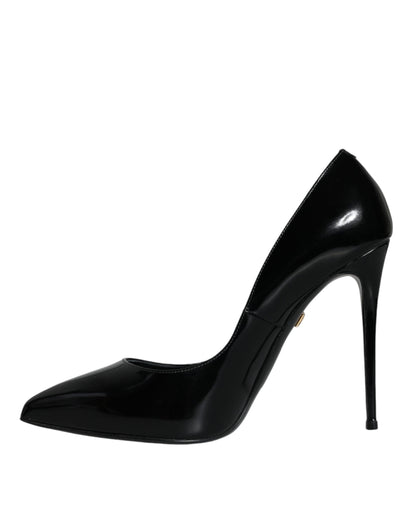 Black Patent Leather KATE Heels Pumps Shoes