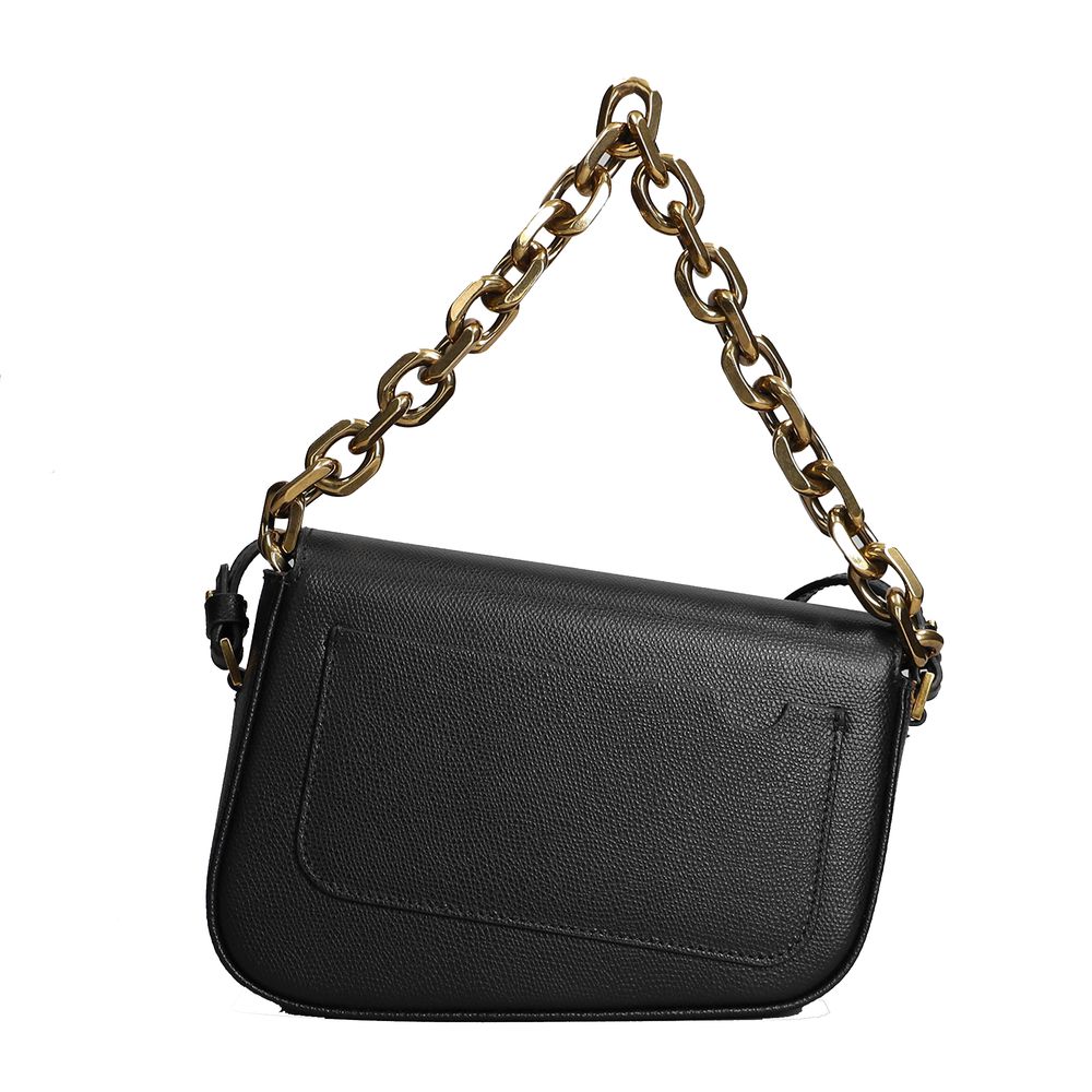 Black Leather Crossbody Bag