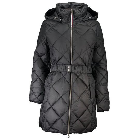 Black Polyester Jackets & Coat