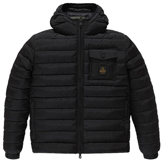 Black Nylon Men Jacket