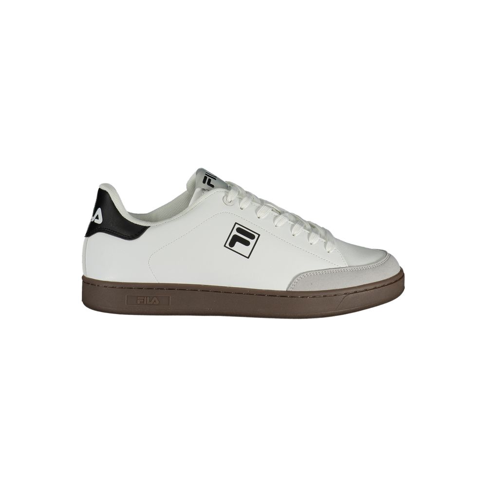 White Polyester Sneaker