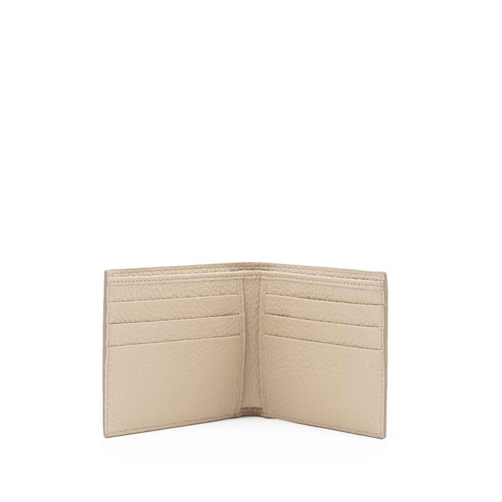 Beige Leather Wallet