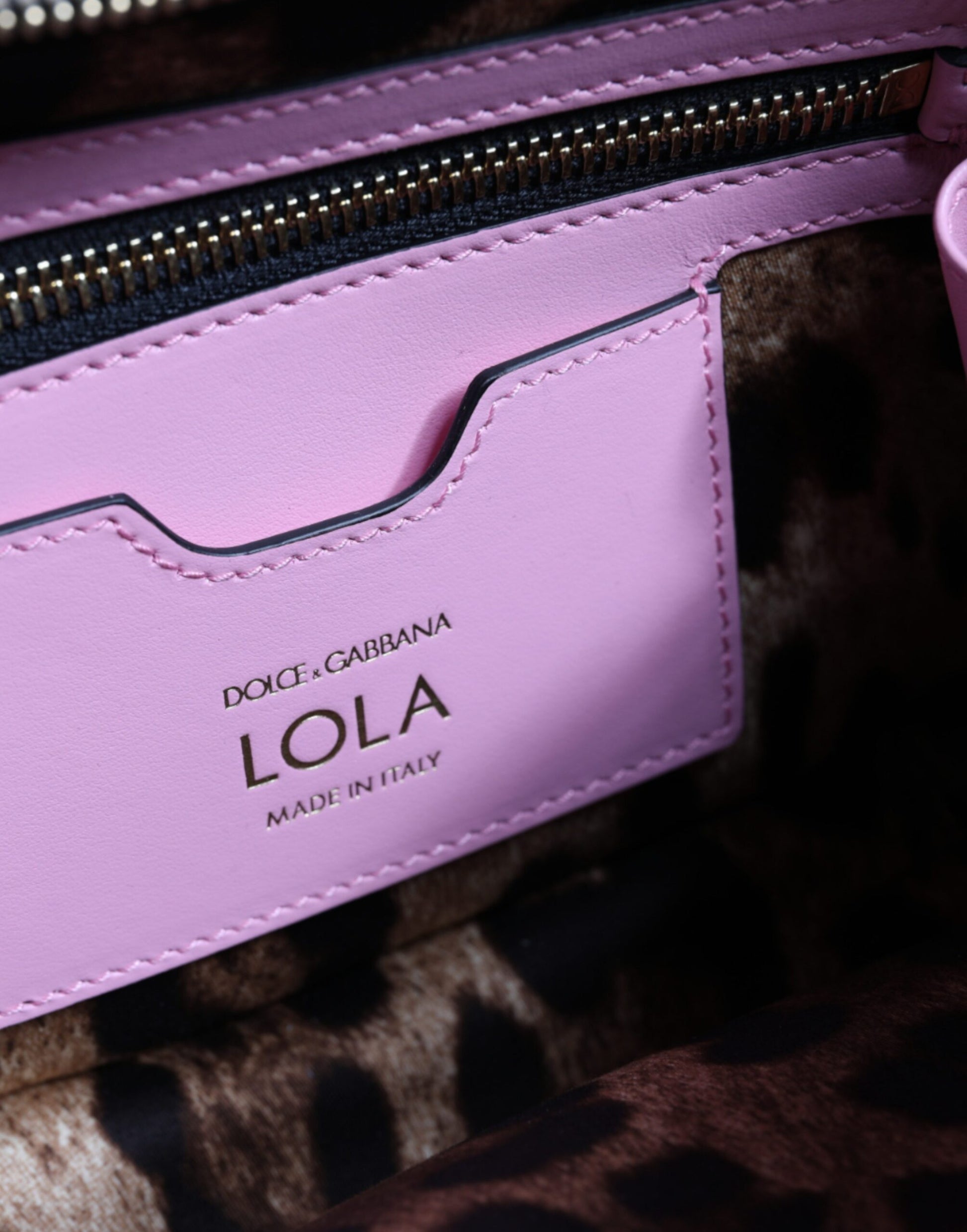 Baby Pink LOLA Leather Studded Crossbody Strap Bag