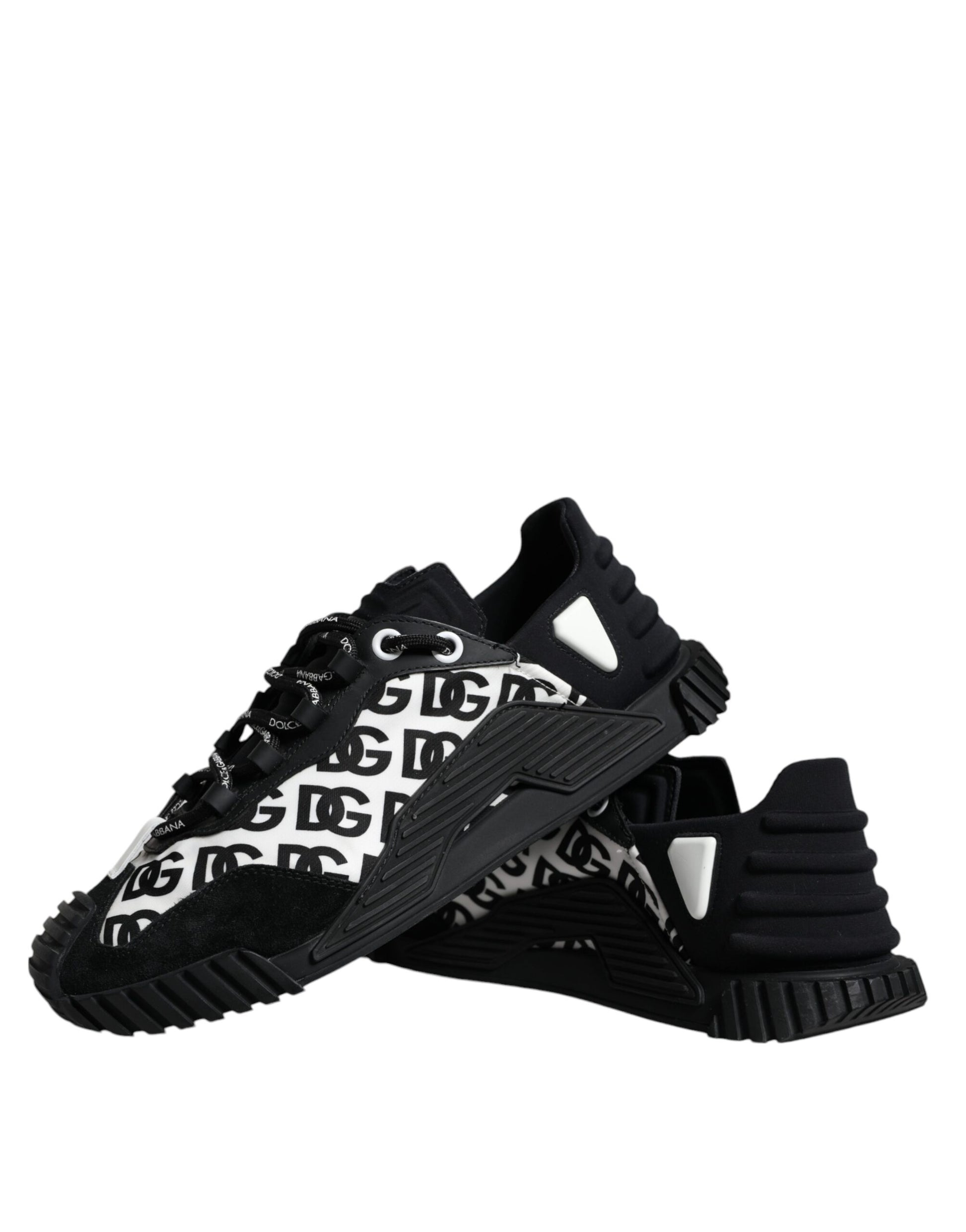 Black Logo Lace Up Low Top NS1 Sneakers Shoes