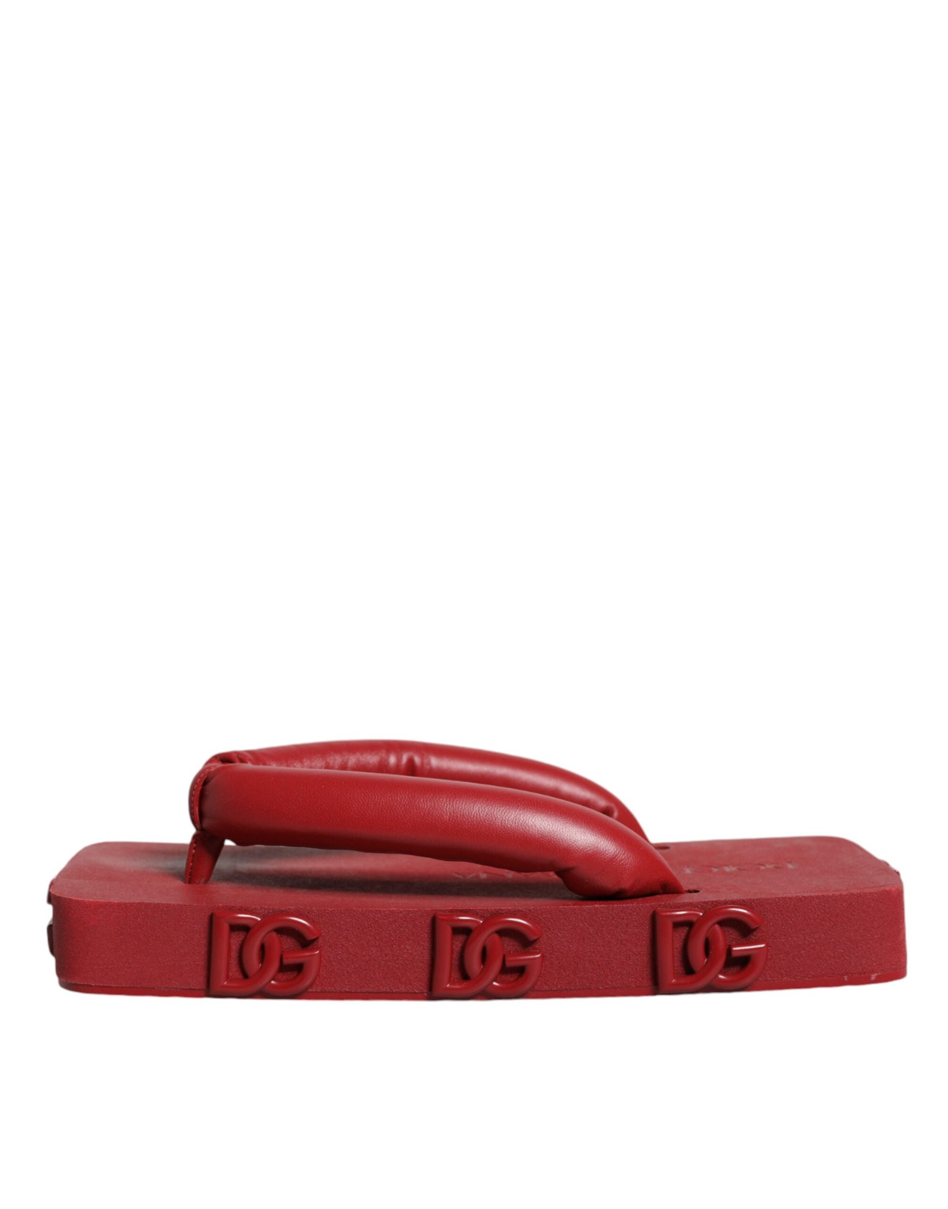 Red Rubber Slides Sandals Flip Flops Shoes