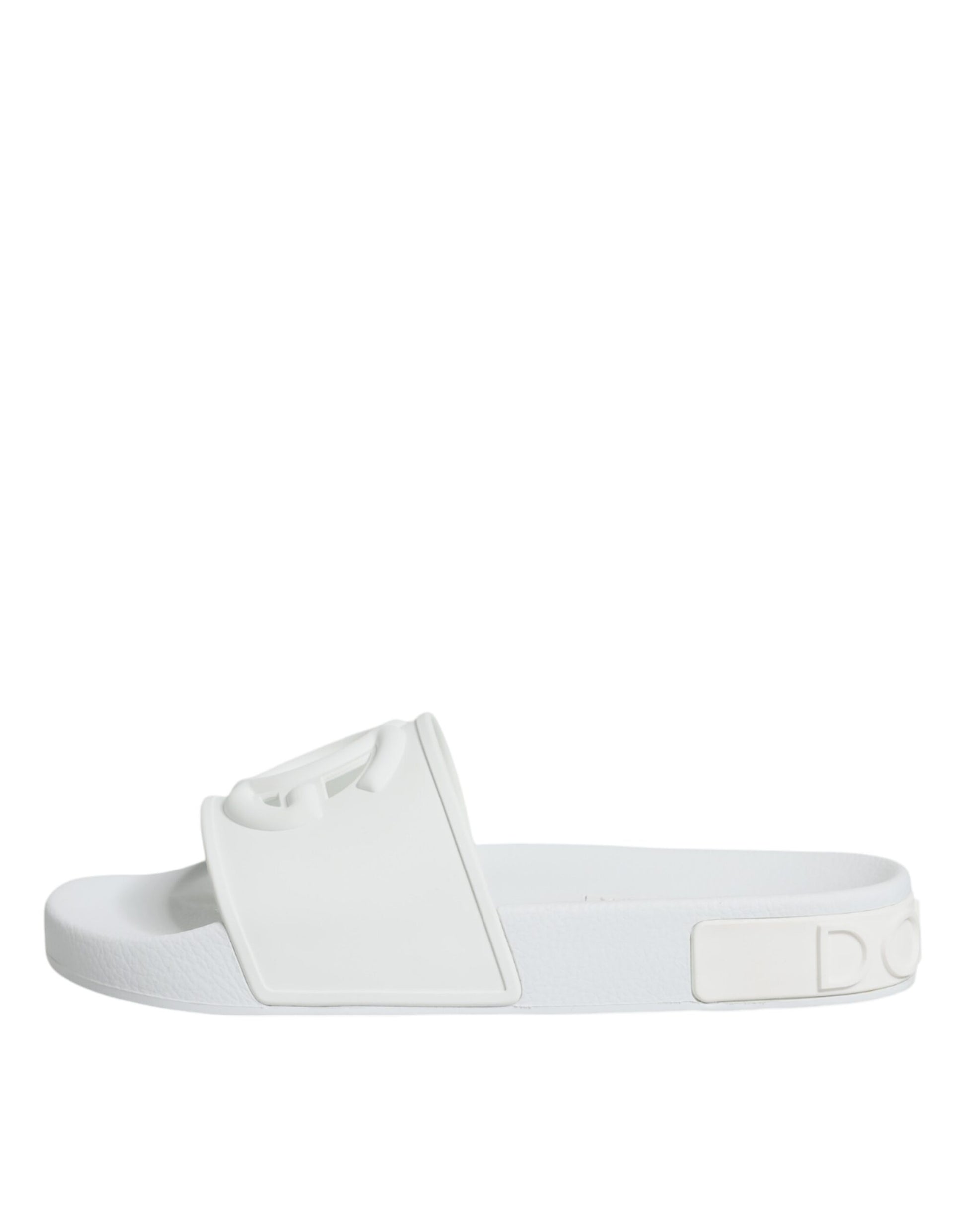 White Rubber Slides Sandals Beachwear Shoes