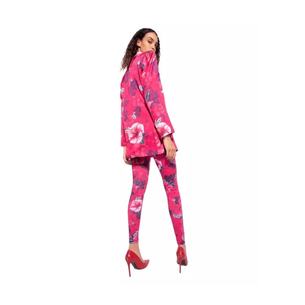 Fuchsia Viscose Suits & Blazer