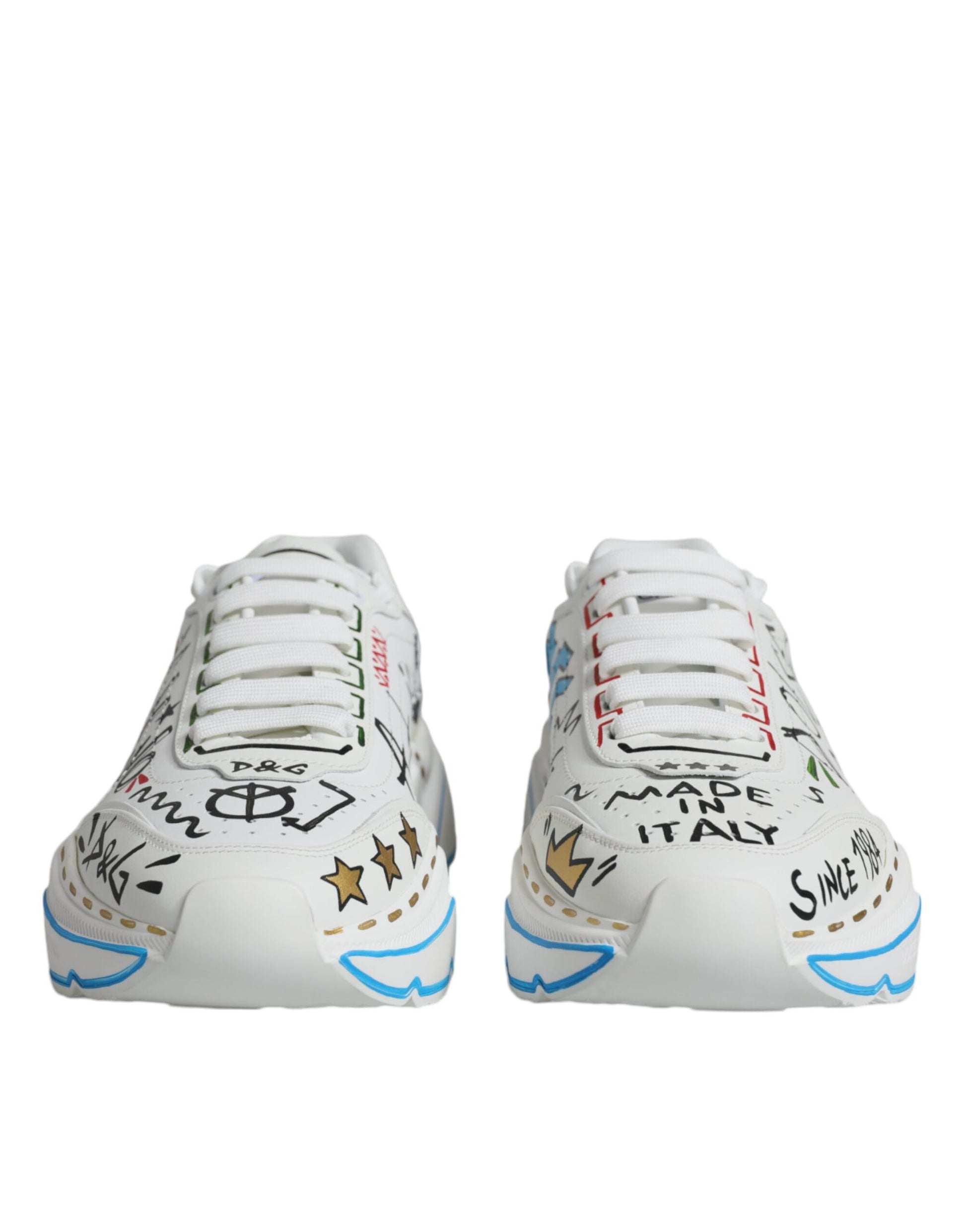 White Daymaster Hand Painted Sneakers Shoes