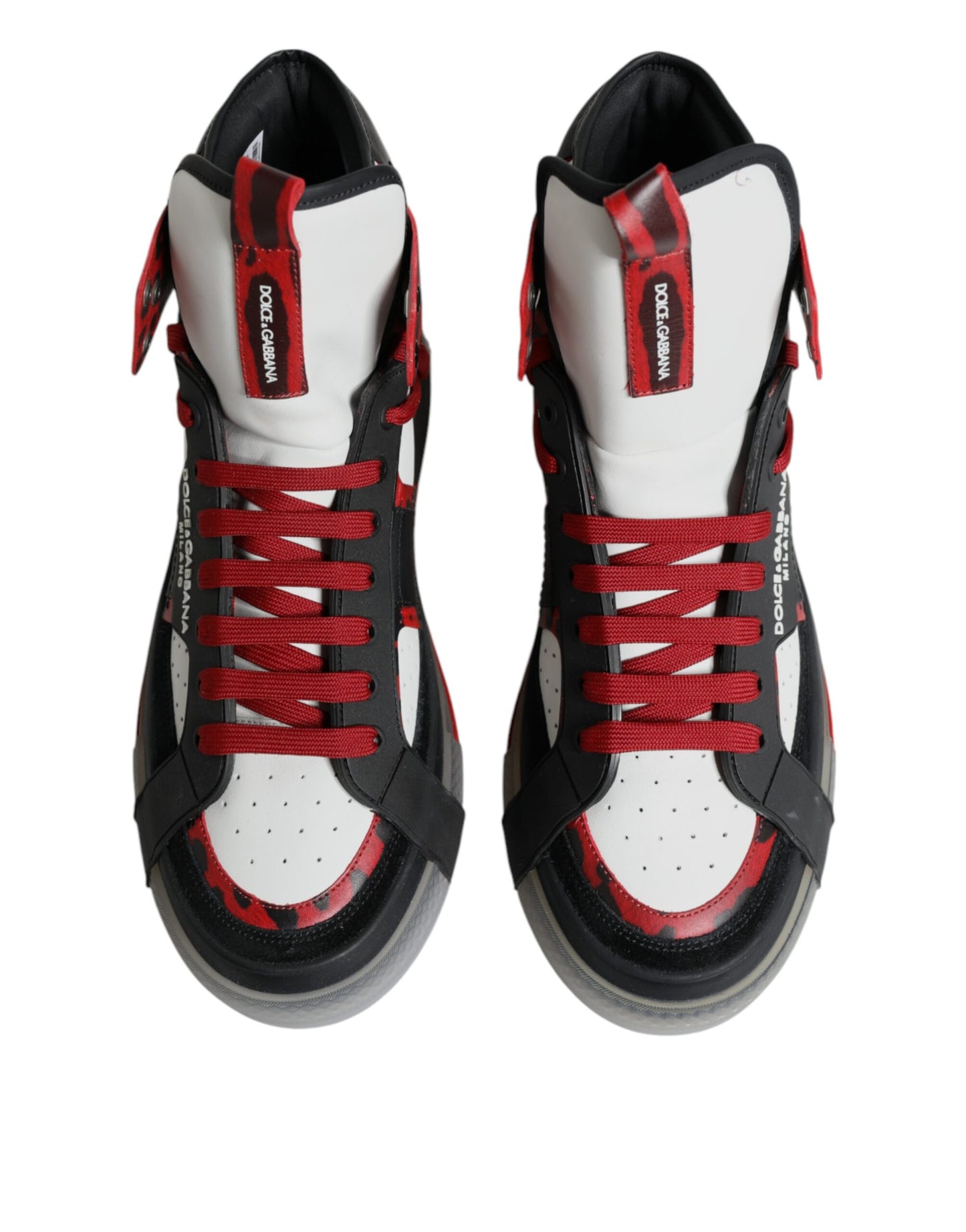 Multicolor Leather High Top Sneakers Shoes