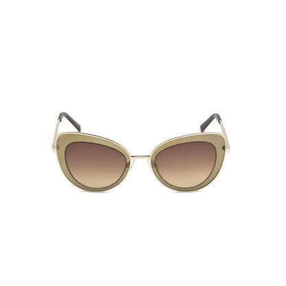 Brown Metal Sunglasses