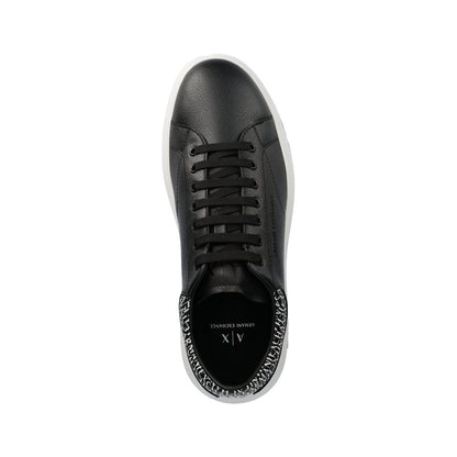 Black Polyester Sneaker