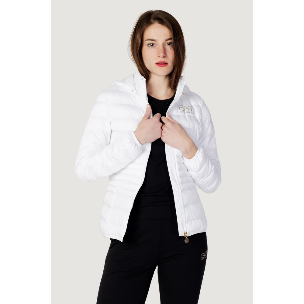 White Polyester Jackets & Coat