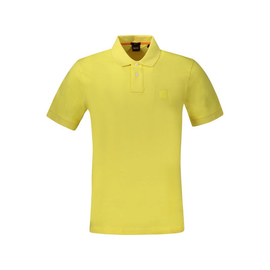 Yellow Cotton Polo Shirt