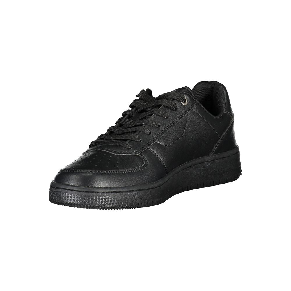 Black Polyester Sneaker