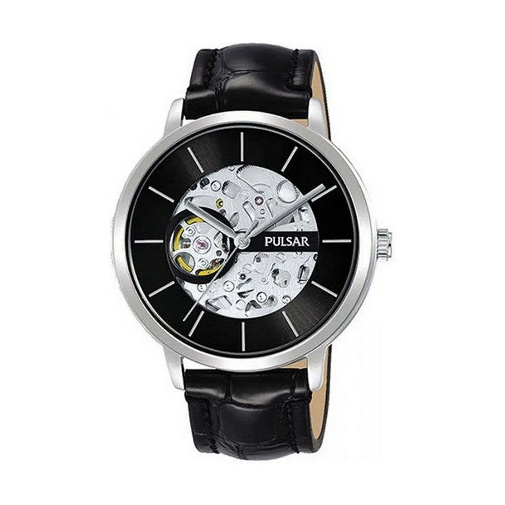 Black Cow Leather Watch