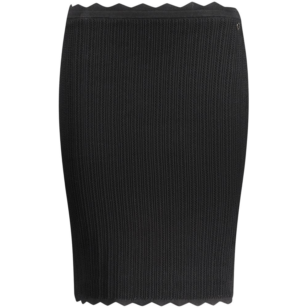 Black Viscose Skirt