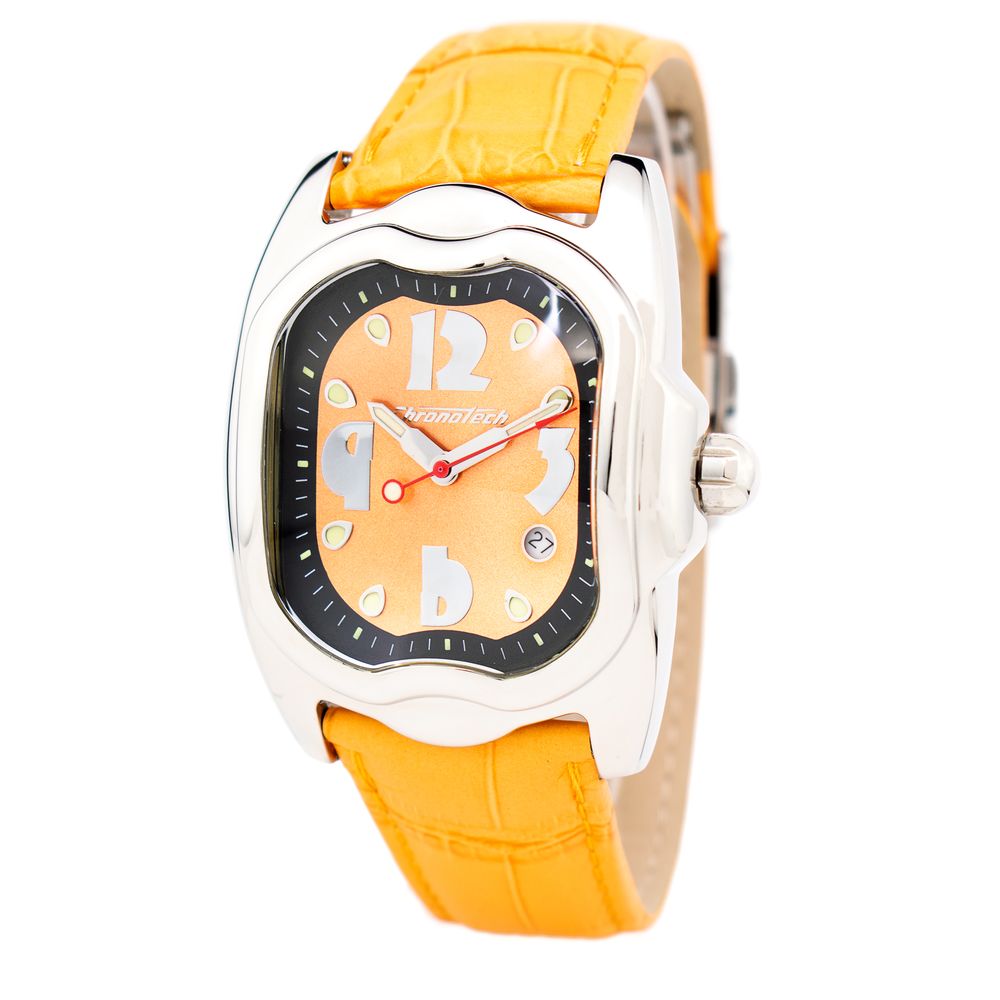 Orange Leather Watch