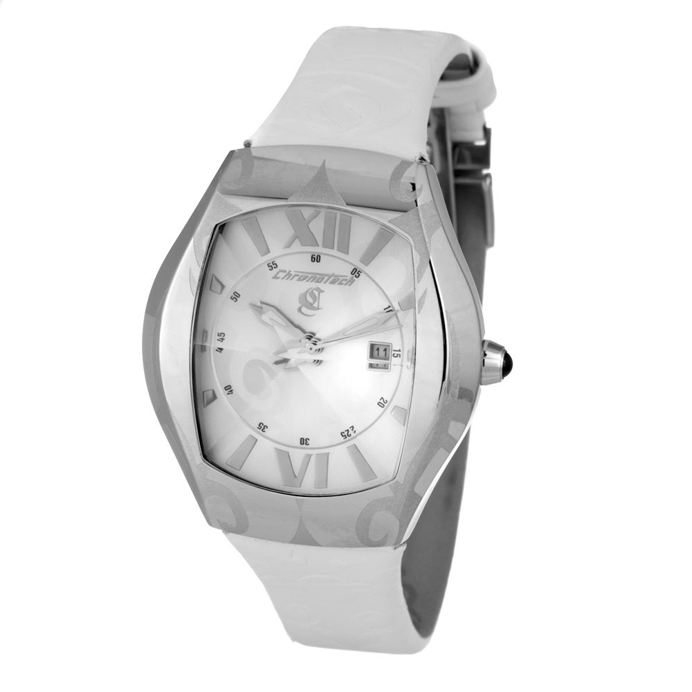 White Leather Watch