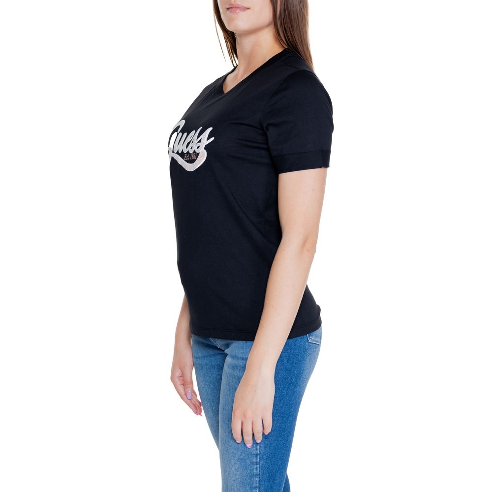 Black Cotton Tops & T-Shirt