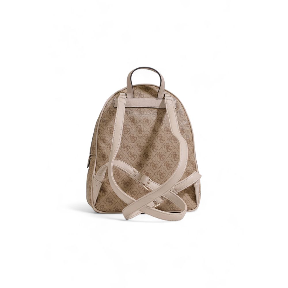 Beige Polyethylene Backpack