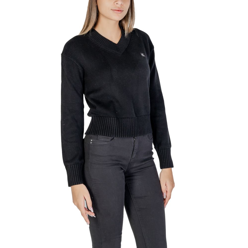 Black Cotton Sweater