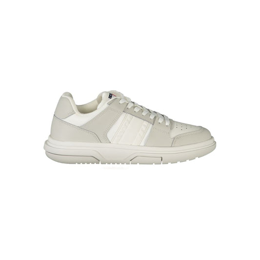 White Polyester Sneaker