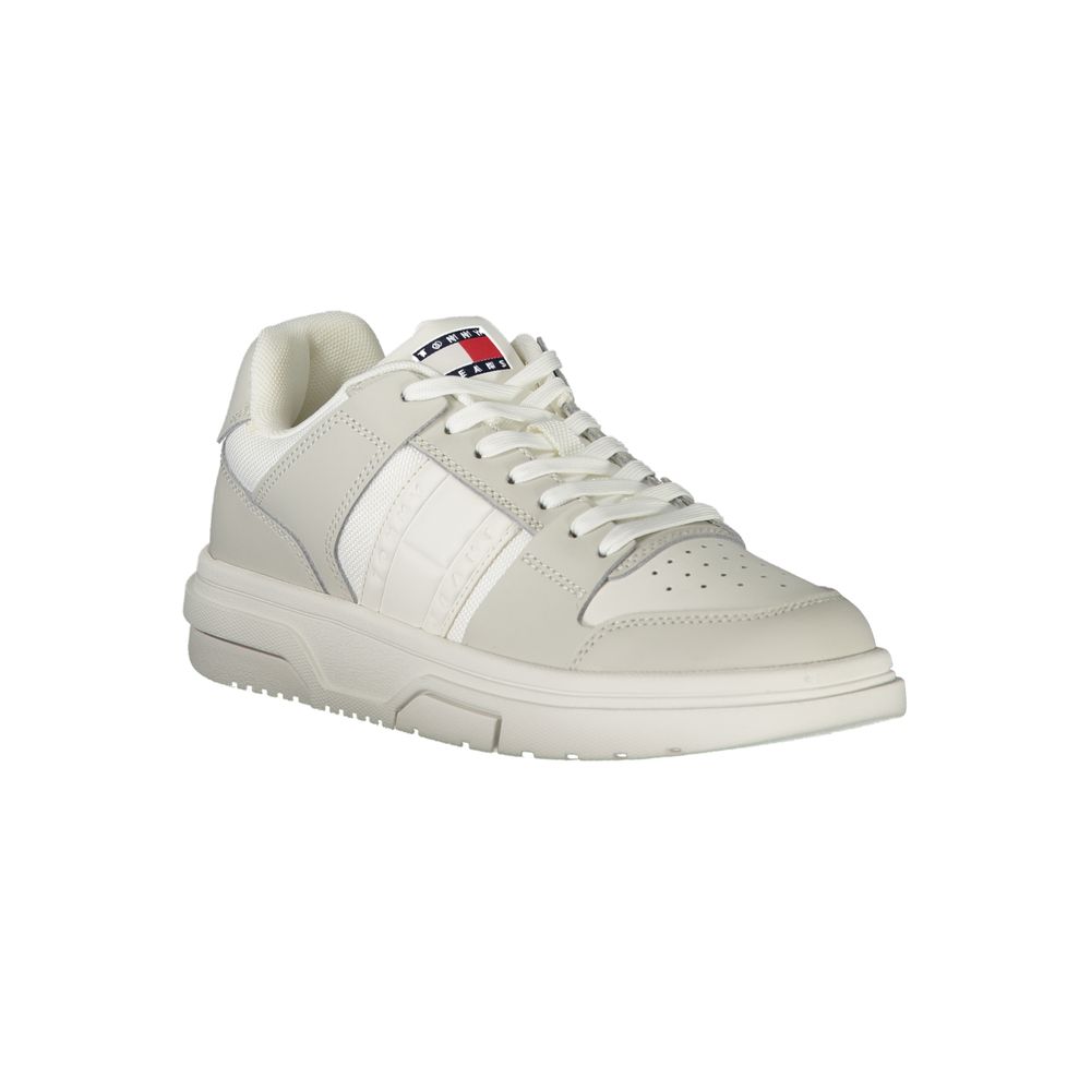 White Polyester Sneaker