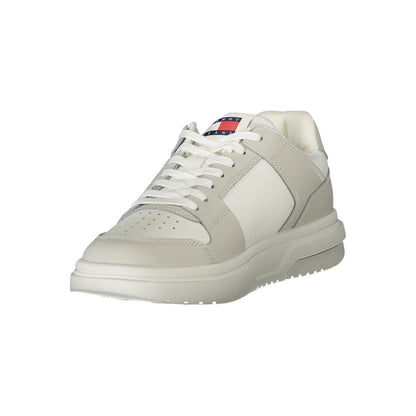 White Polyester Sneaker