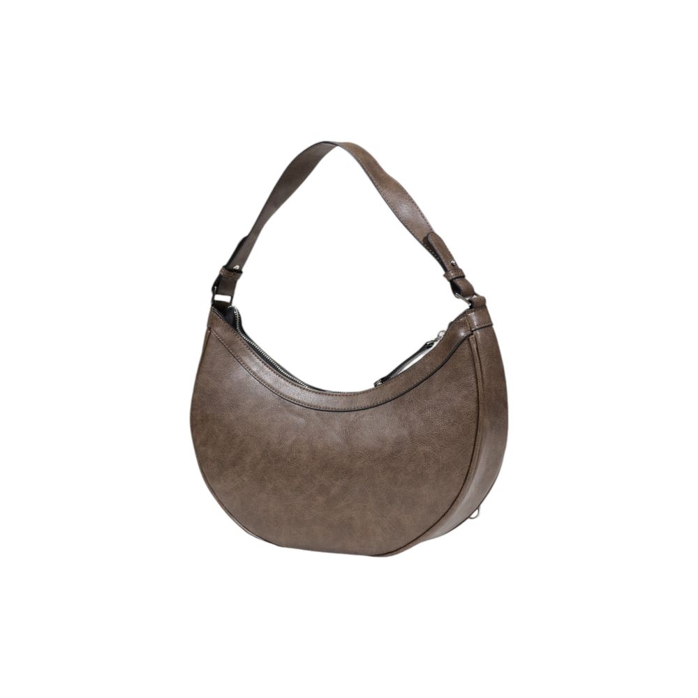 Gray Polyester Handbag