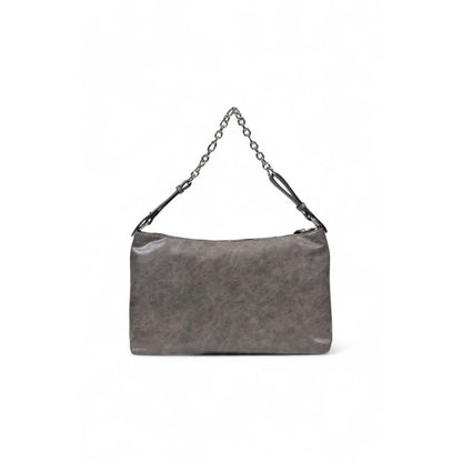 Gray Polyester Handbag