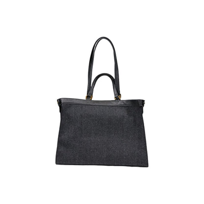 Black Cotton Handbag