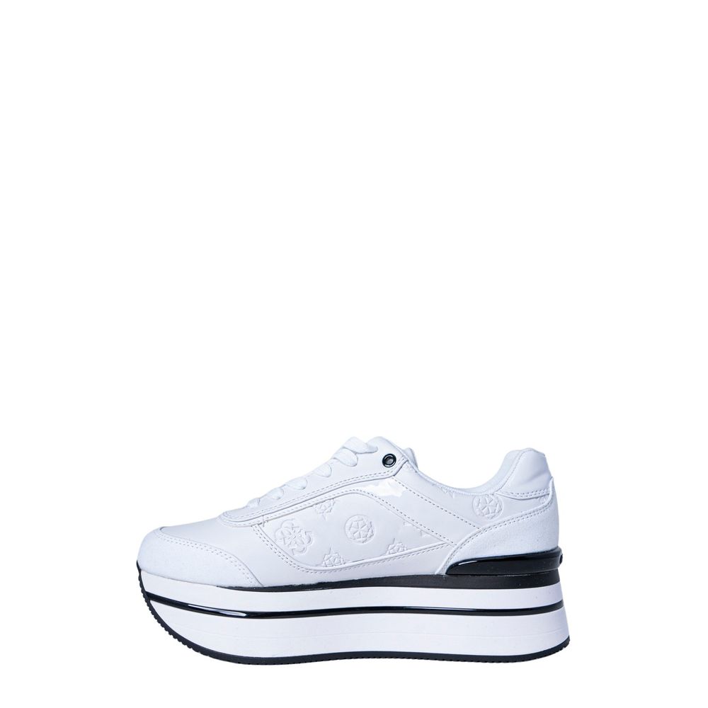 White Polyester Sneaker