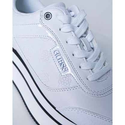 White Polyester Sneaker