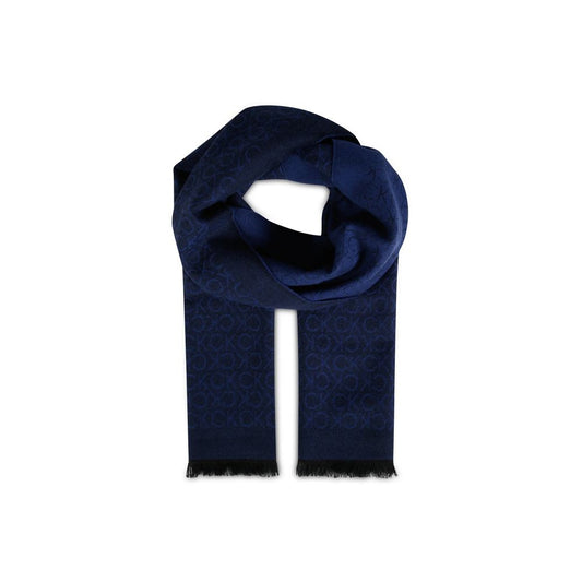 Blue Wool Scarf